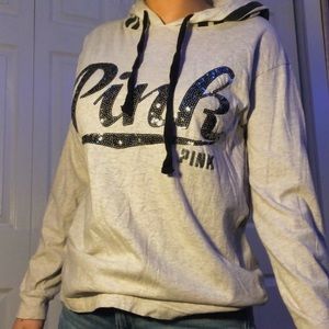 PINK over throw hoodie!